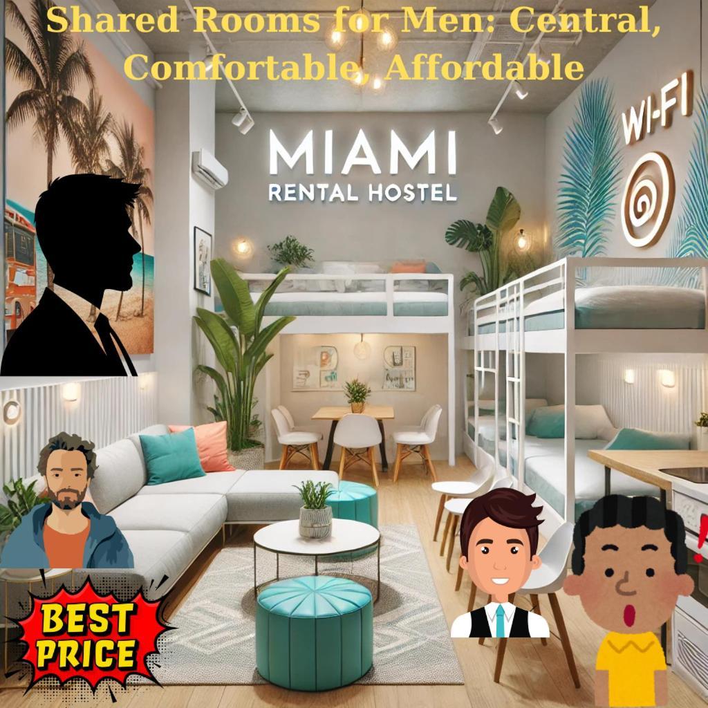 103 Miami Shared Rooms For Men Central Comfortable, Affordable Exterior photo